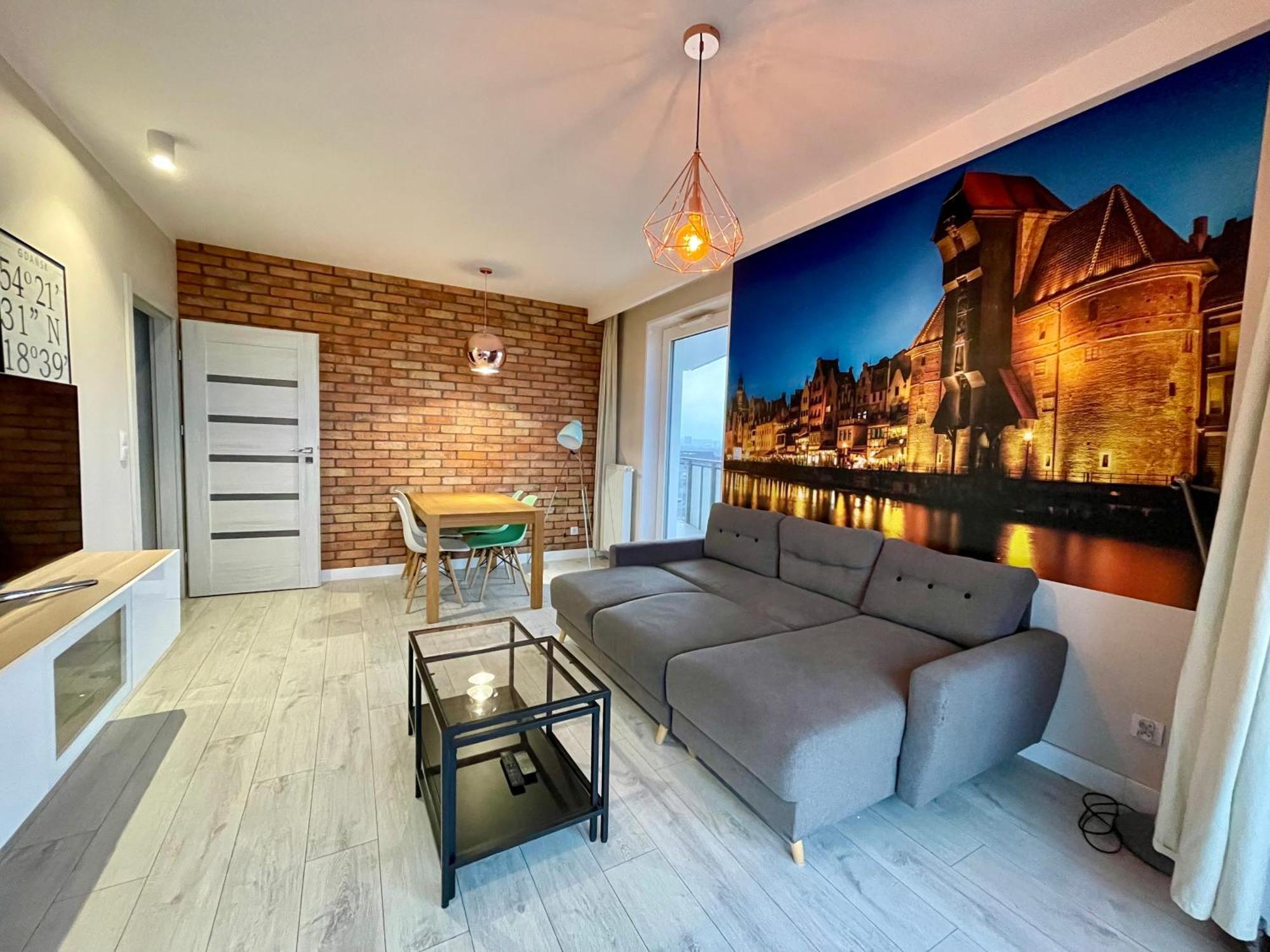 Bastion Walowa - Luxury Apartment With Beautiful View กดัญสก์ ภายนอก รูปภาพ