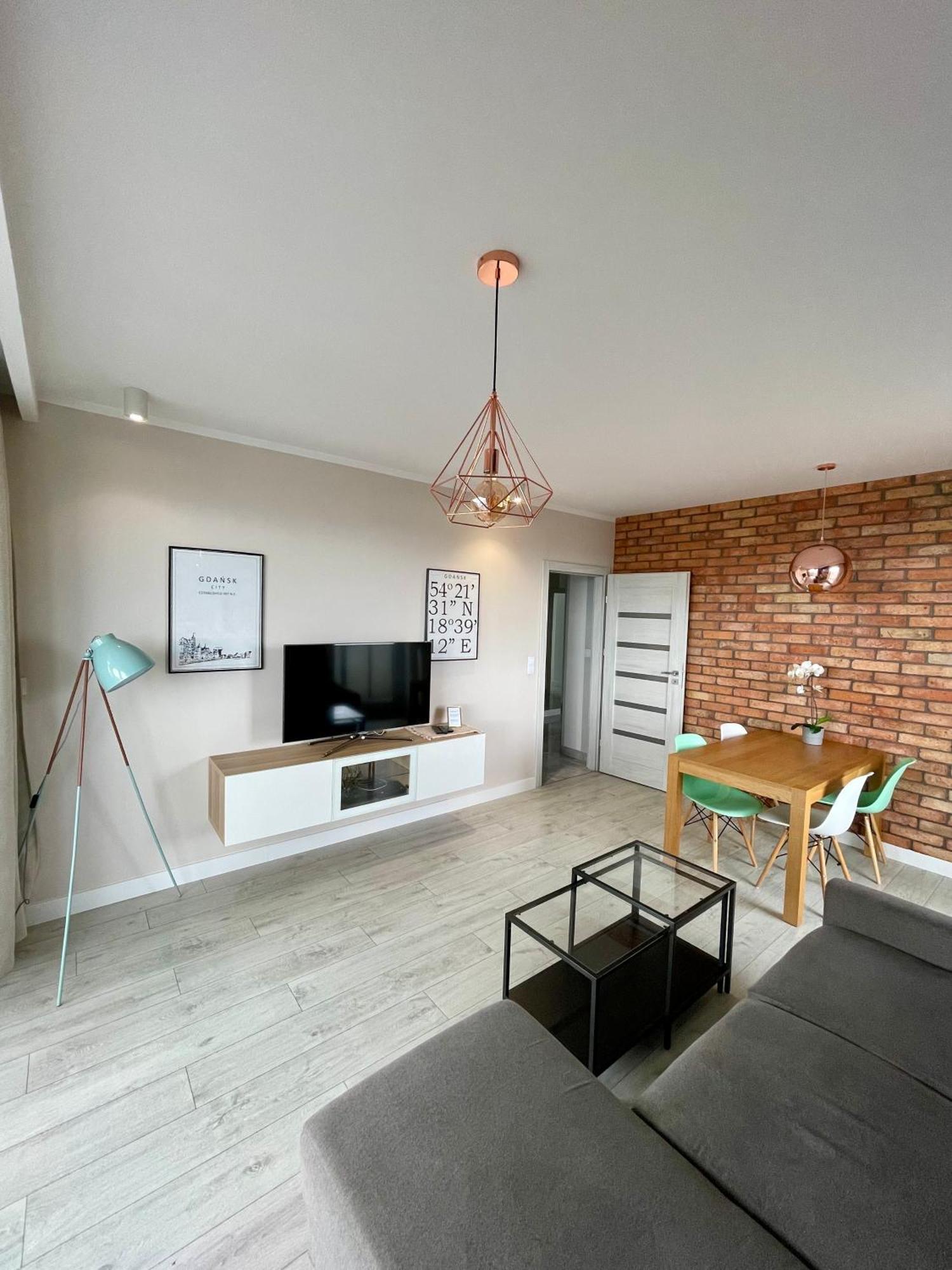 Bastion Walowa - Luxury Apartment With Beautiful View กดัญสก์ ภายนอก รูปภาพ